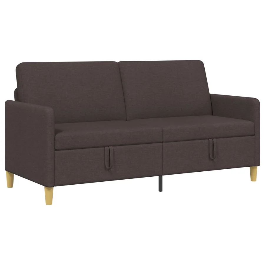 Sofa avec rangement Marron foncé 172 x 78 x 87 cm Polyester - 2