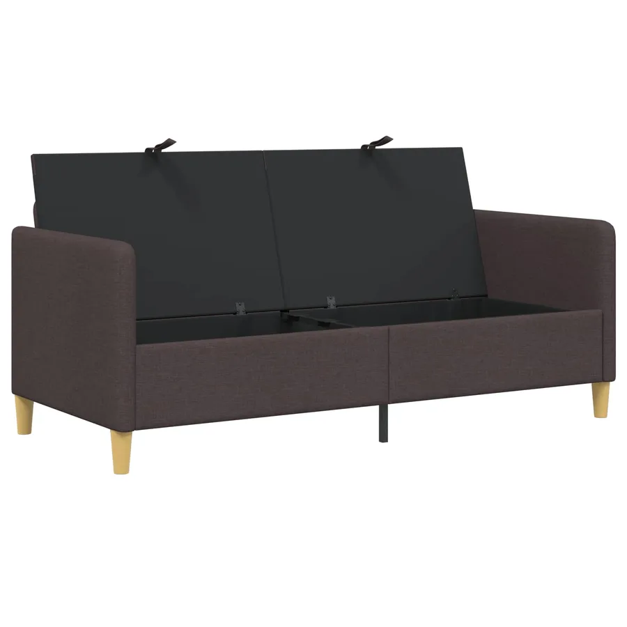 Sofa avec rangement Marron foncé 172 x 78 x 87 cm Polyester - 4