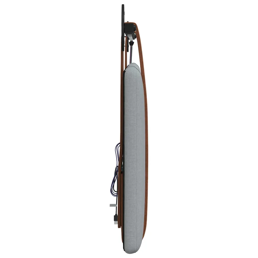 Tête de lit suspendue Avec lumière LED Gris clair PU antique - 7