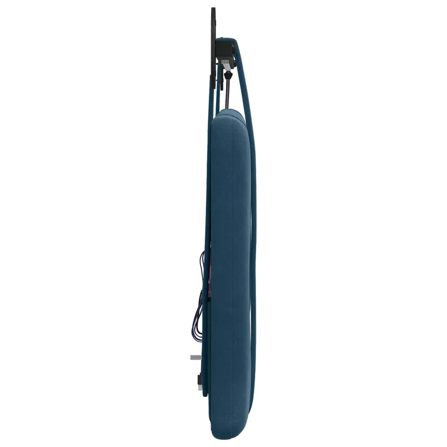 Tête de lit suspendue Avec lumière LED Bleu Velours - 7