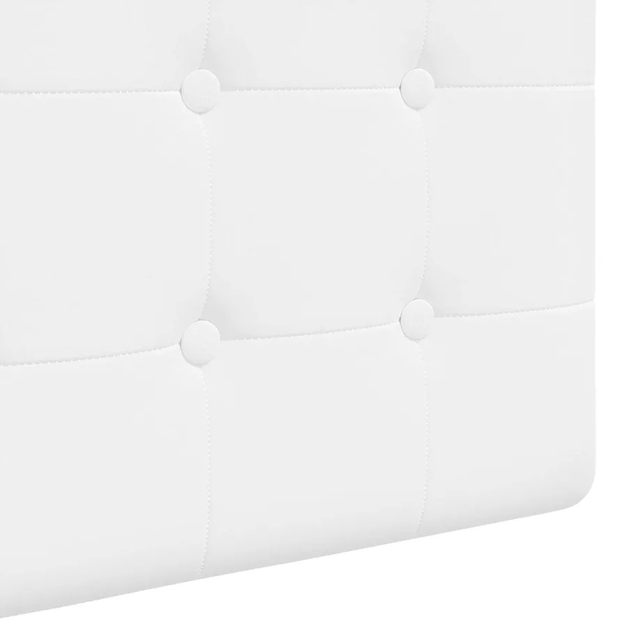 Tête de lit suspendue Avec lumière LED Blanc Tissu - 9