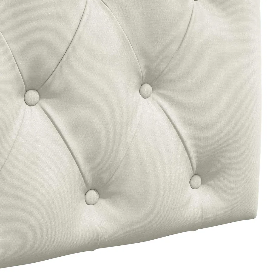 Tête de lit suspendue Avec lumière LED Crème Velours - 9