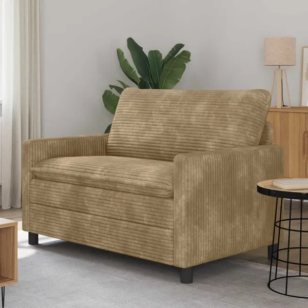 Canapé Taupe 126 x 81 x 87,5 cm Polyester