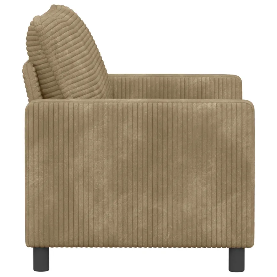 Canapé Taupe 126 x 81 x 87,5 cm Polyester - 4