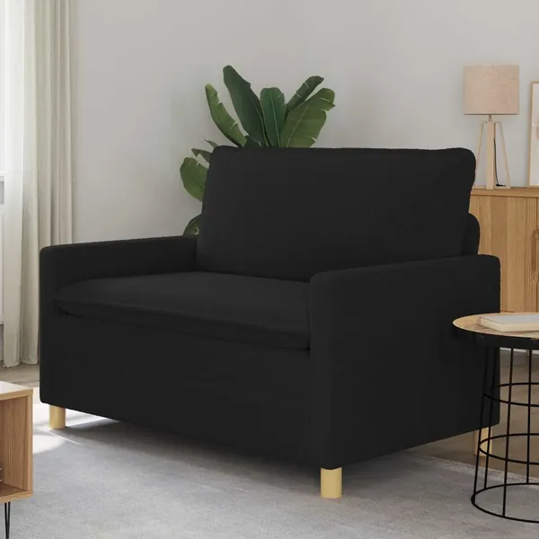 Canapé Noir 126 x 81 x 87,5 cm Tissu