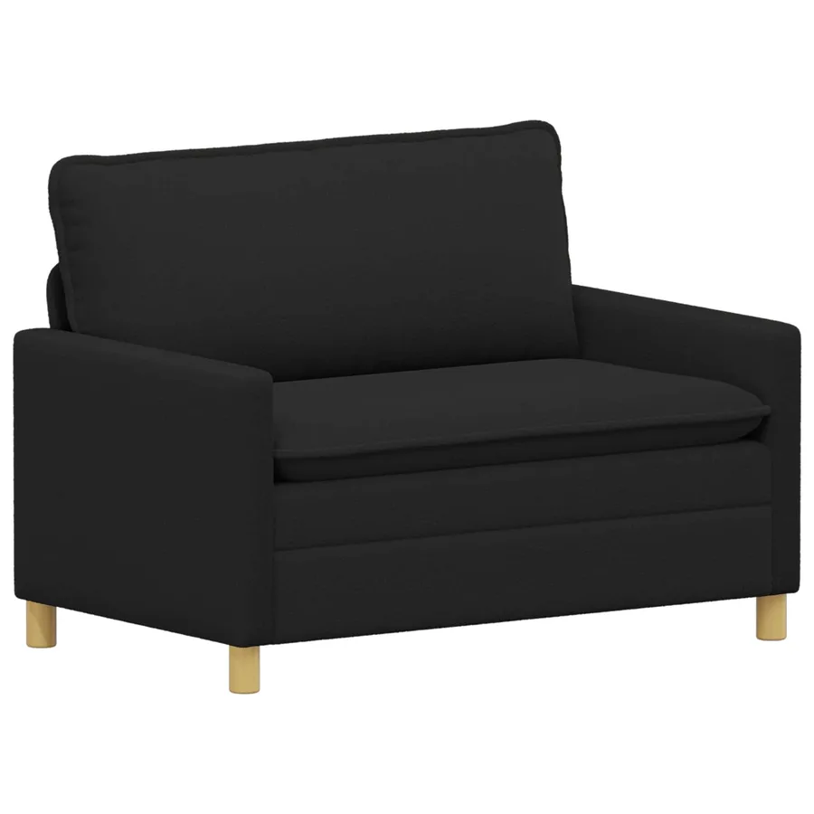 Canapé Noir 126 x 81 x 87,5 cm Tissu - 2