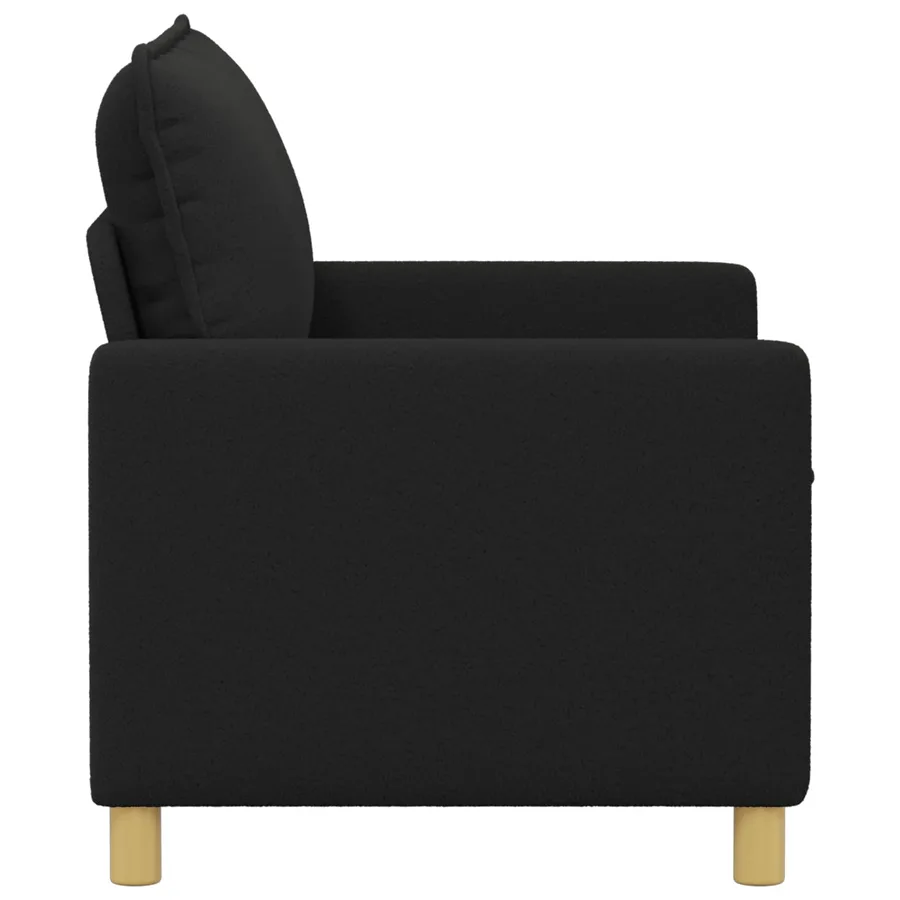 Canapé Noir 126 x 81 x 87,5 cm Tissu - 4