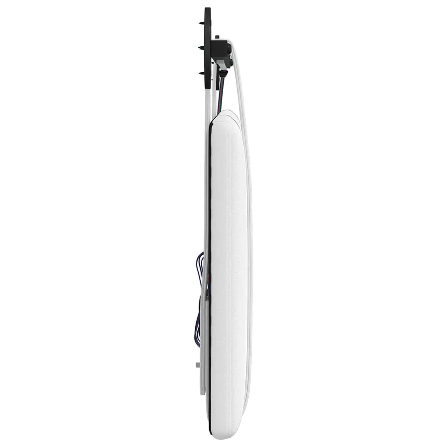 Tête de lit suspendue Avec lumière LED Blanc Tissu - 7