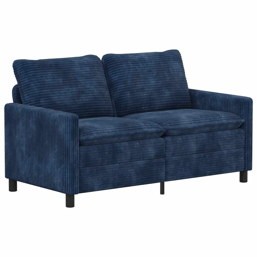 Canapé Bleu marine 156 x 81 x 87,5 cm Polyester - 2