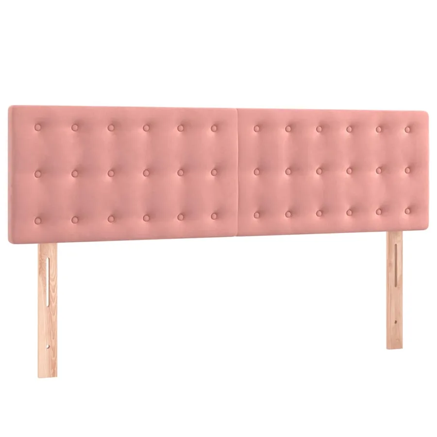 Sommier à lattes de lit avec matelas et LED Rose 140x190 cm - 6