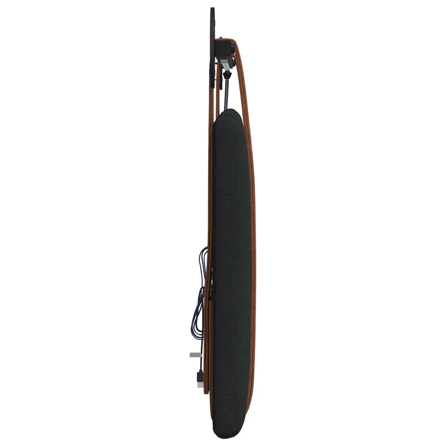 Tête de lit suspendue Avec lumière LED Noir PU antique - 7