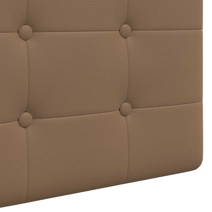 Tête de lit suspendue Avec lumière LED Cappuccino Simili cuir - 9