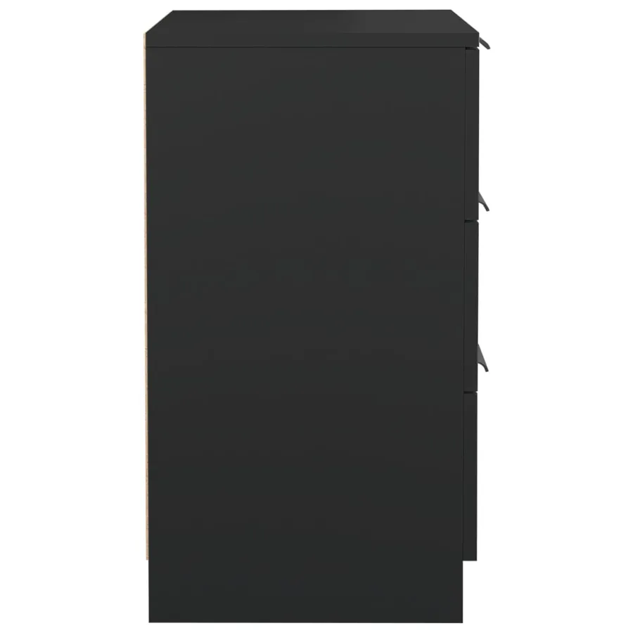 Tables de chevet 2 pcs noir 40x36x65 cm - 6