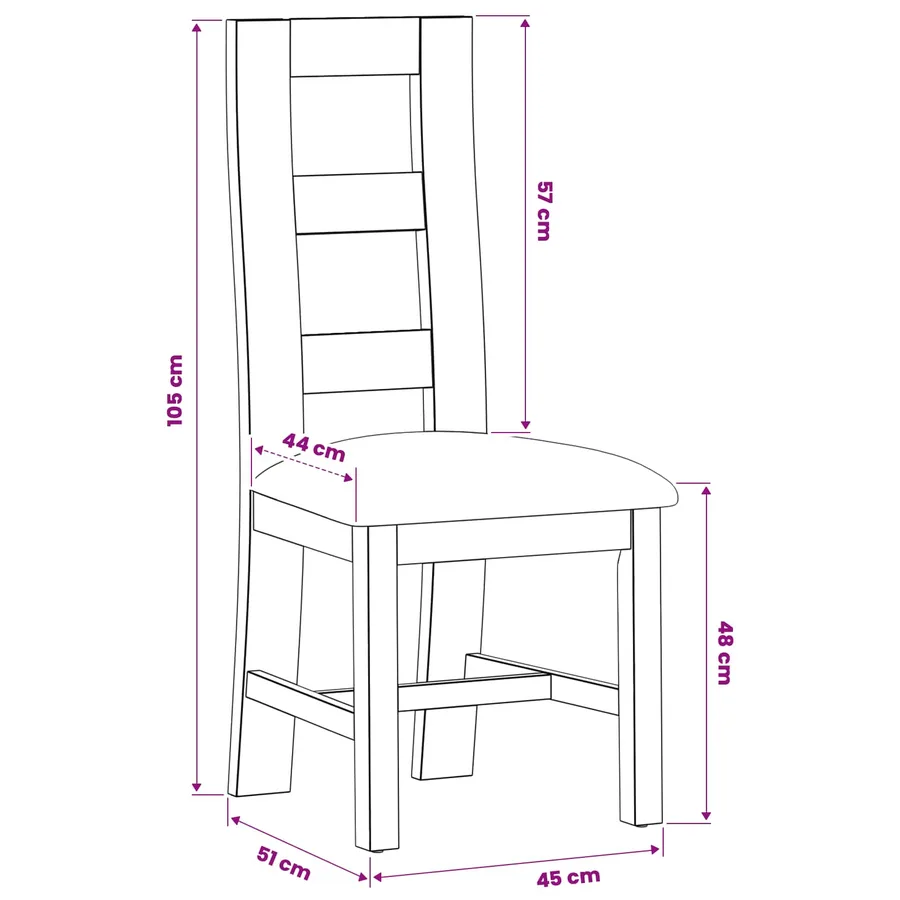Chaise de salle à manger 2 pcs Bois de chêne massif Beige - 8