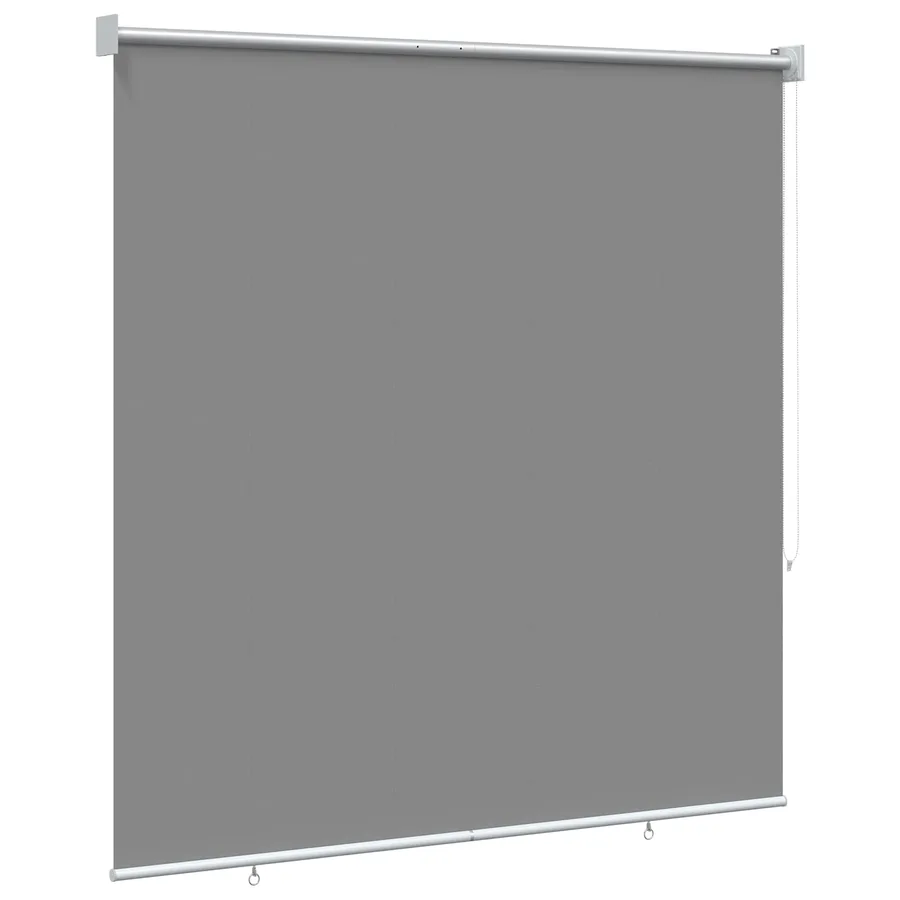 Store roulant extérieur protection UV Gris clair Polyester - 4