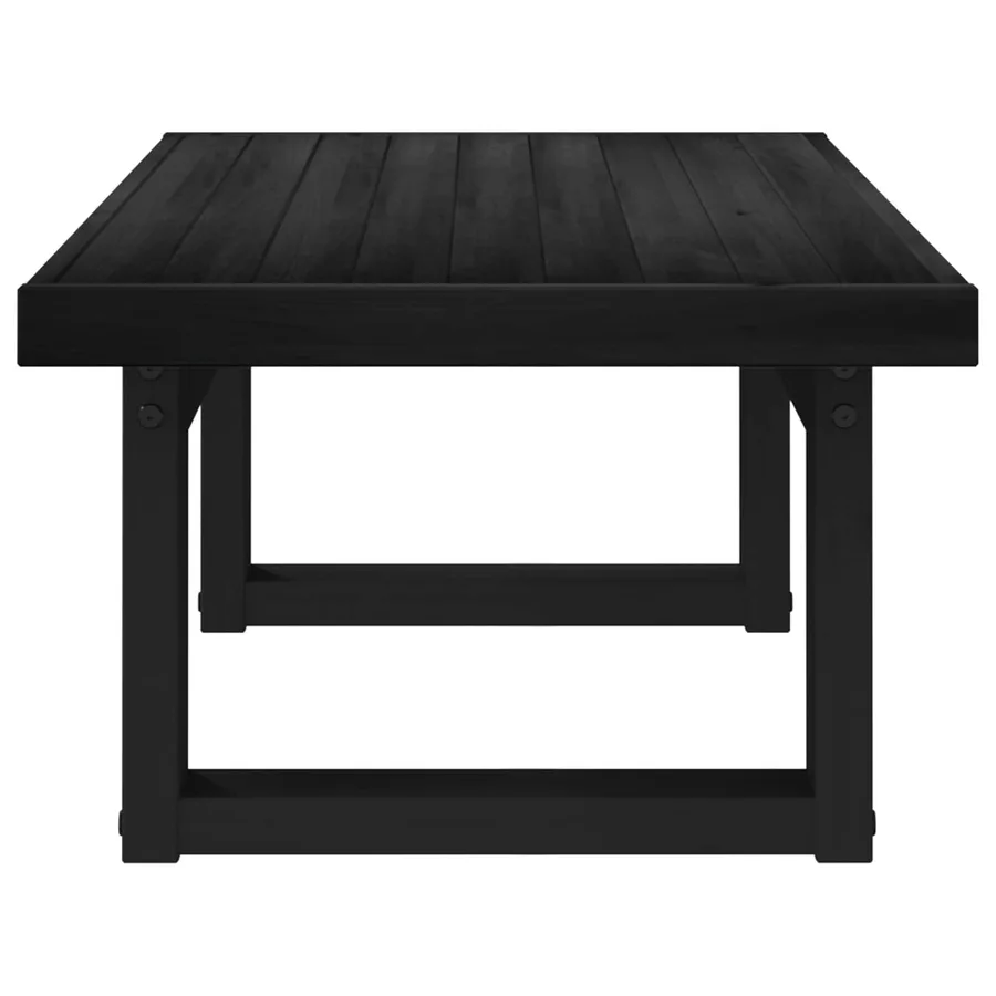 Table basse NOAIN Noir 119 x 60 x 40 cm Bois de pin massif - 4