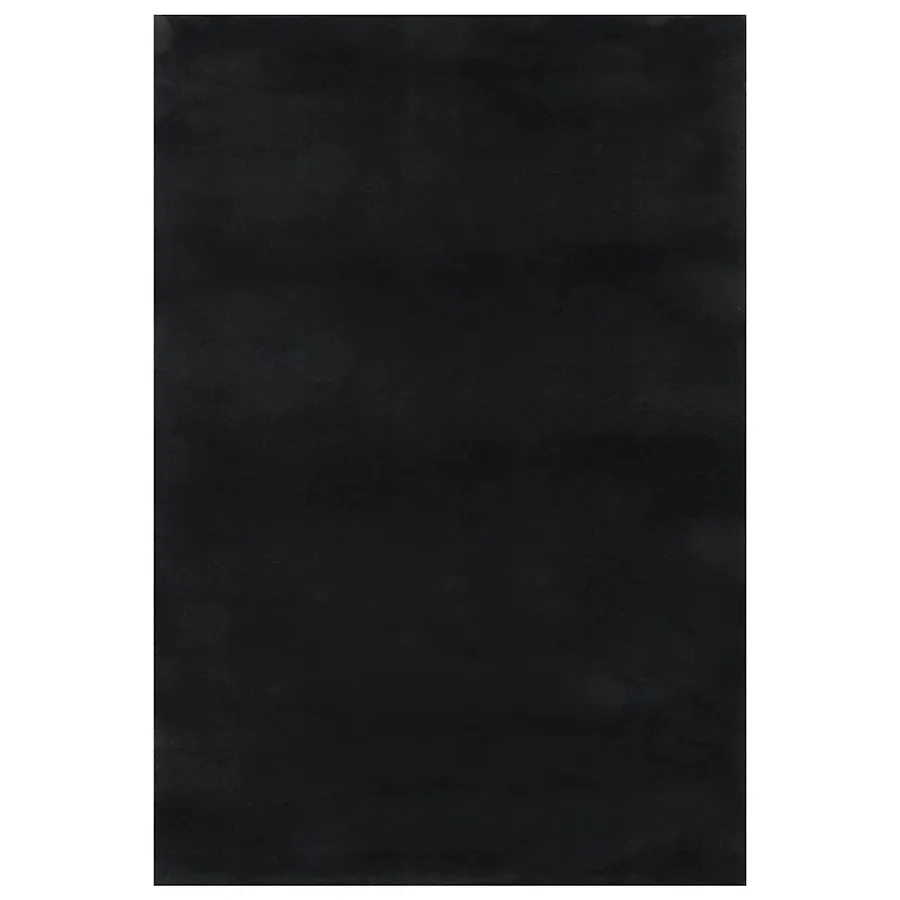 Tapis shaggy noir 240x305 cm polyester - 2