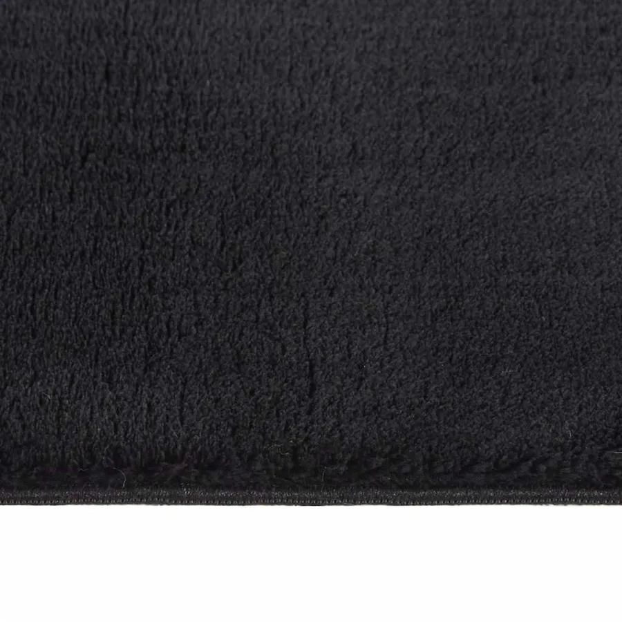 Tapis shaggy noir 240x305 cm polyester - 4