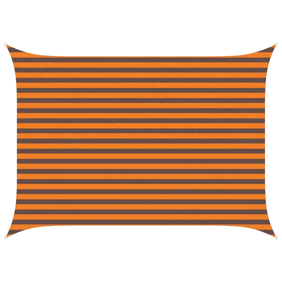 Voile d'ombre Orange et marron 3,5 x 2,5 m - 2