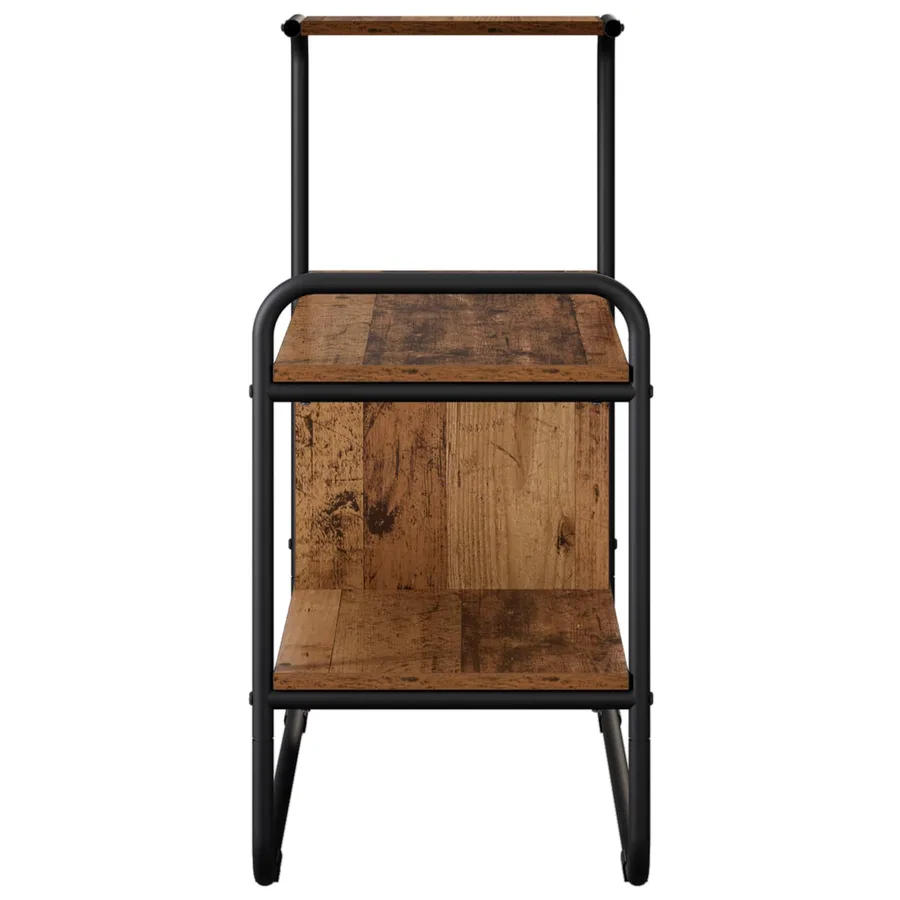 Table console Bois ancien 80 x 35 x 75 cm Bois d'ingénierie - 5