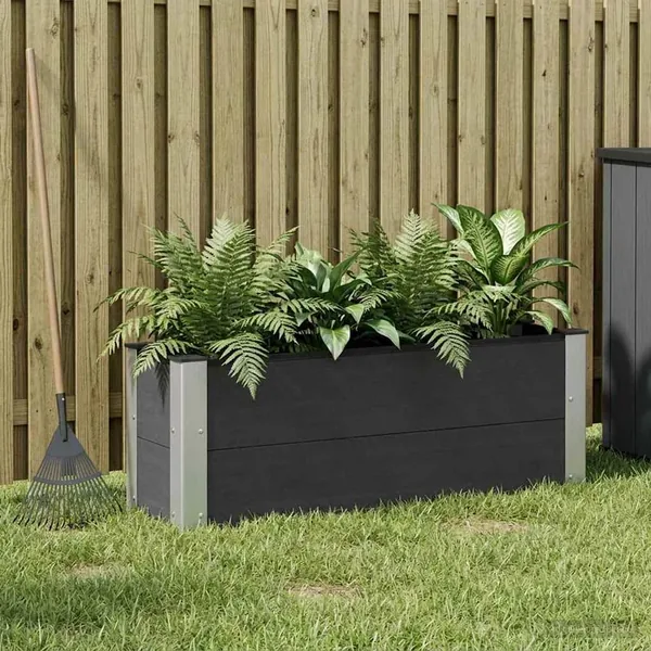 Jardinière surélevée Noir 100 x 30 x 36 cm
