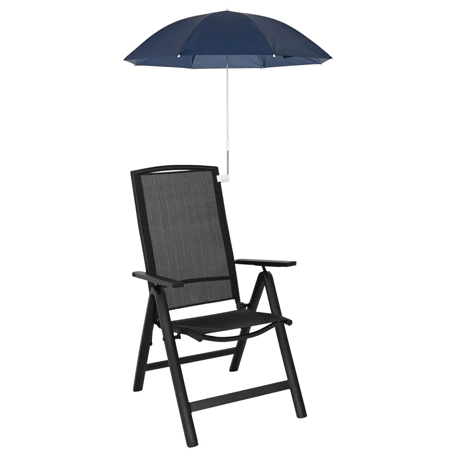 Parapluie avec pince 2 pcs Bleu marine Ø 105 x 86 cm - 2