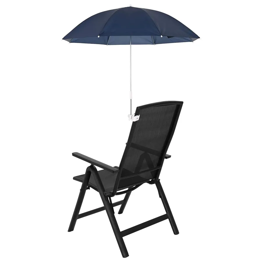 Parapluie avec pince 2 pcs Bleu marine Ø 105 x 86 cm - 4
