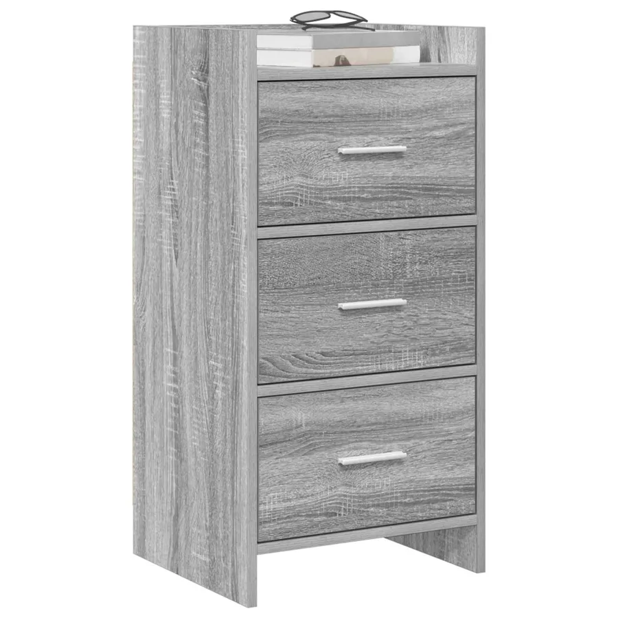 Buffet Sonoma gris 40 x 36 x 80 cm Bois d'ingénierie - 3