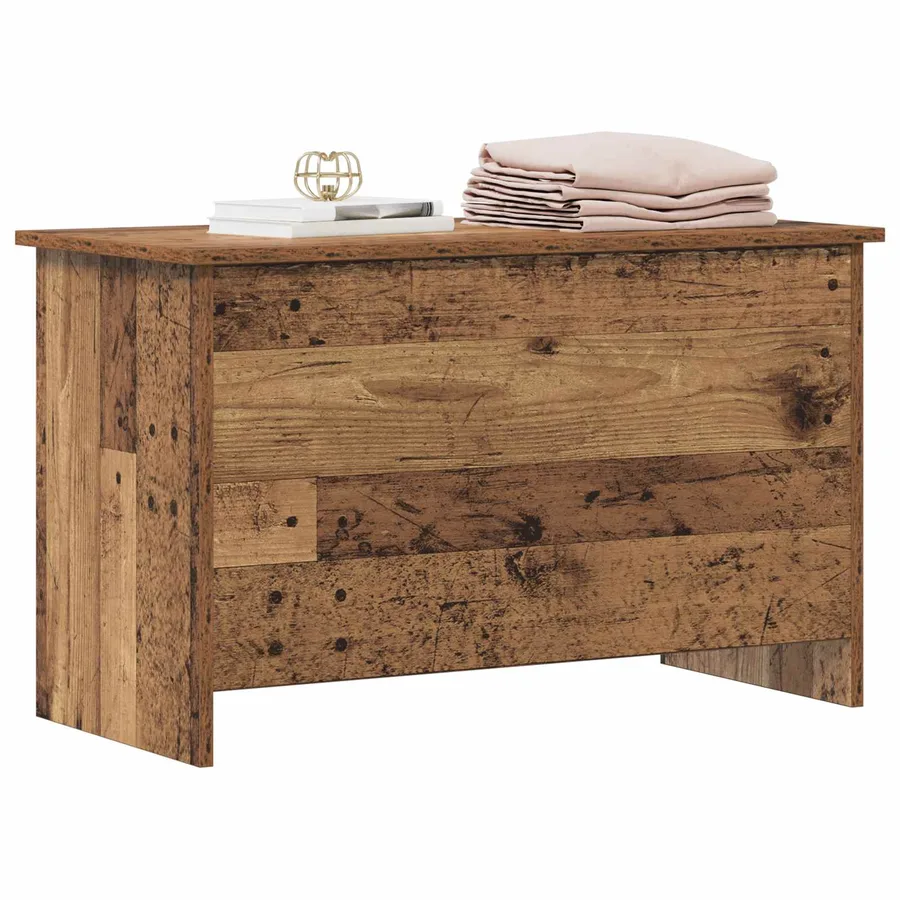Coffre de rangement avec stockage Bois ancien 80 x 40 x 50 cm - 3