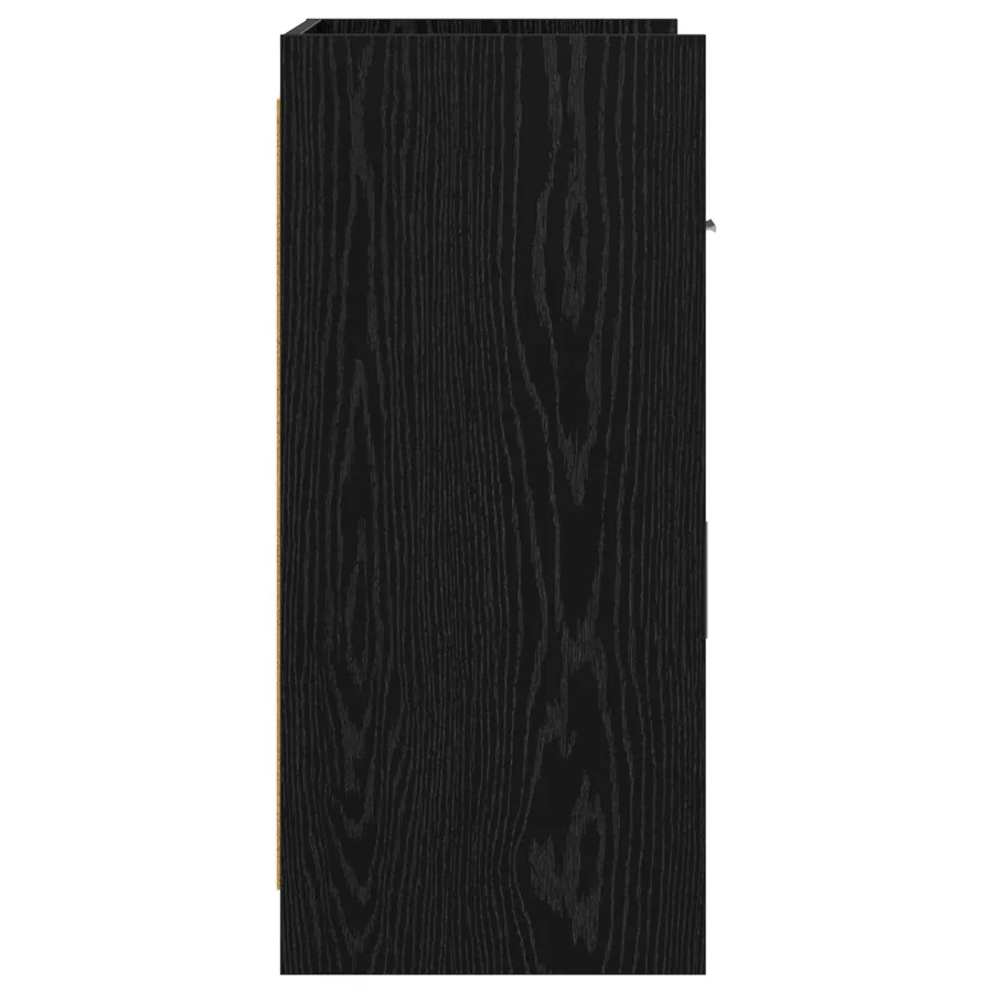 Buffet Chêne noir 75 x 36 x 80 cm Bois d'ingénierie - 6