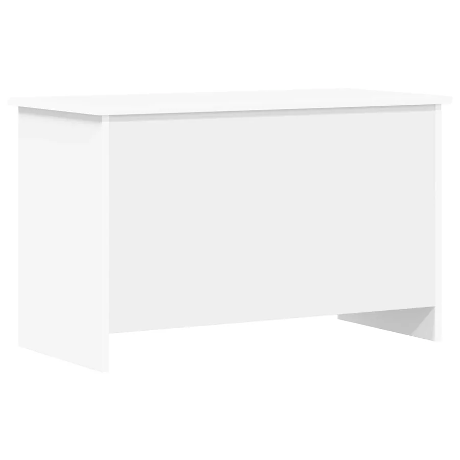 Coffre de rangement Blanc 80 x 40 x 50 cm Bois d'ingénierie - 2
