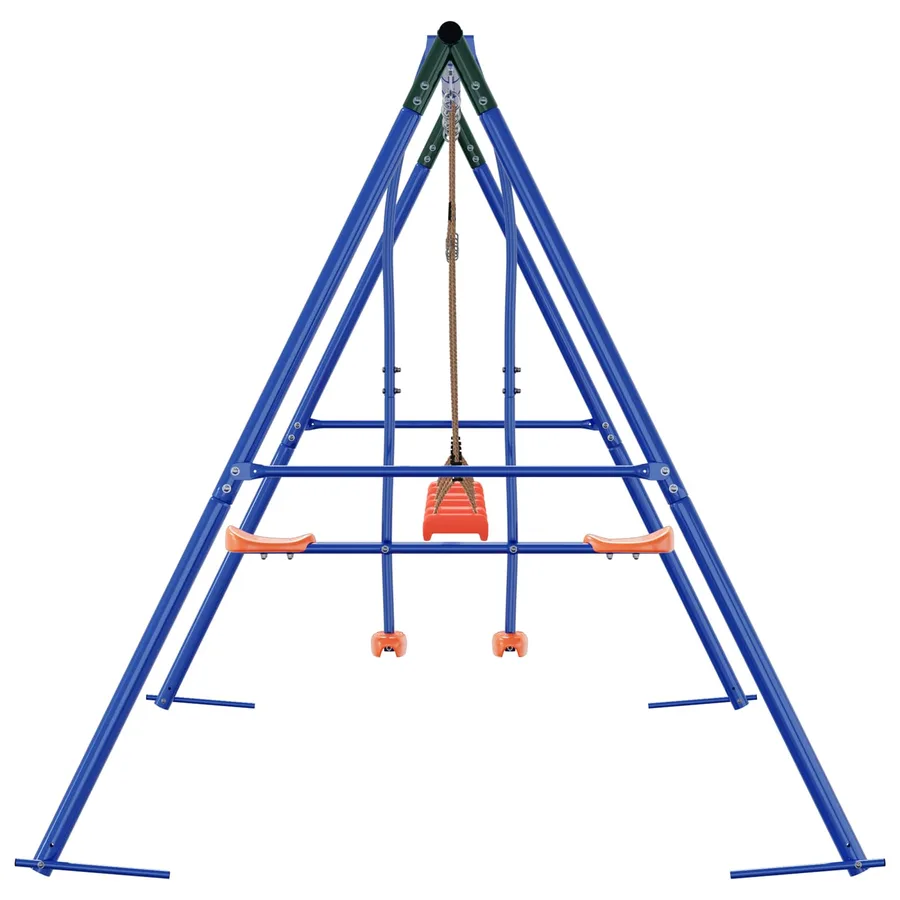 Ensemble de balançoires d'extérieur Multicolore Acier et PE - 5