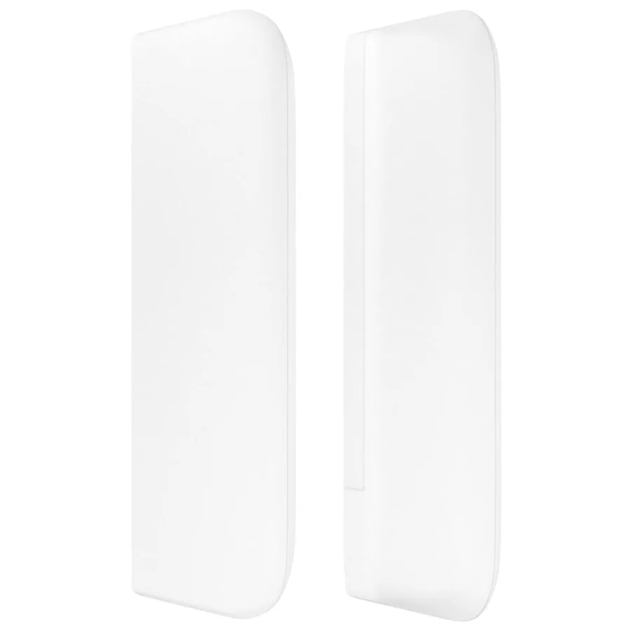 Tête de lit avec oreilles Blanc 93x16x78/88 cm Similicuir - 4