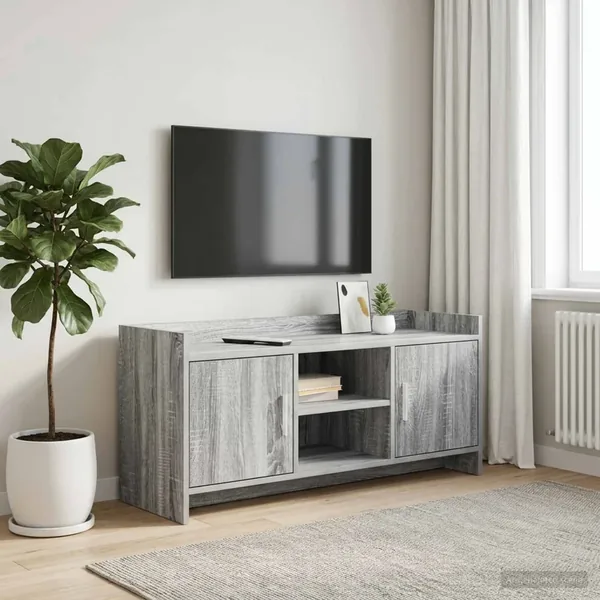 Meuble TV 102 x 33 x 47 cm Sonoma gris Bois d'ingénierie