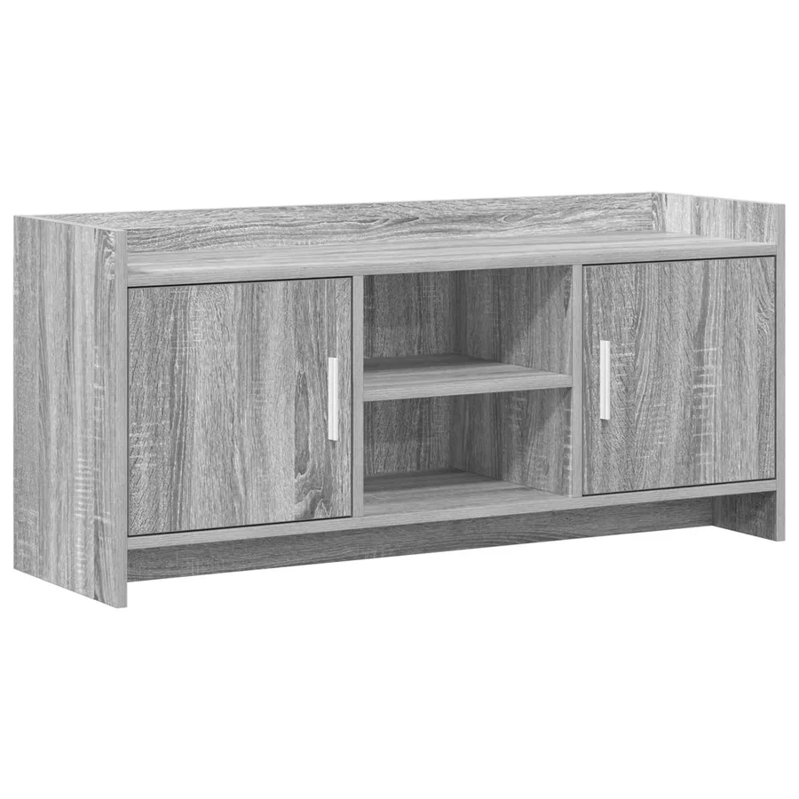 Meuble TV 102 x 33 x 47 cm Sonoma gris Bois d'ingénierie - 2