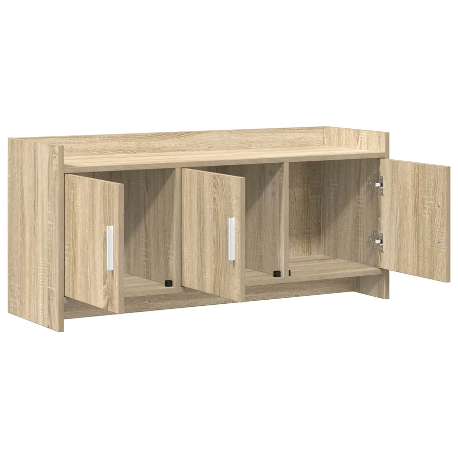 Meuble TV 102 x 33 x 47 cm Chêne Sonoma Bois d'ingénierie - 4