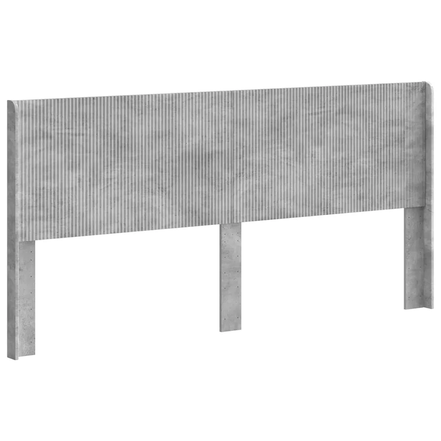 Tête de lit Gris béton Bois d'ingénierie - 2