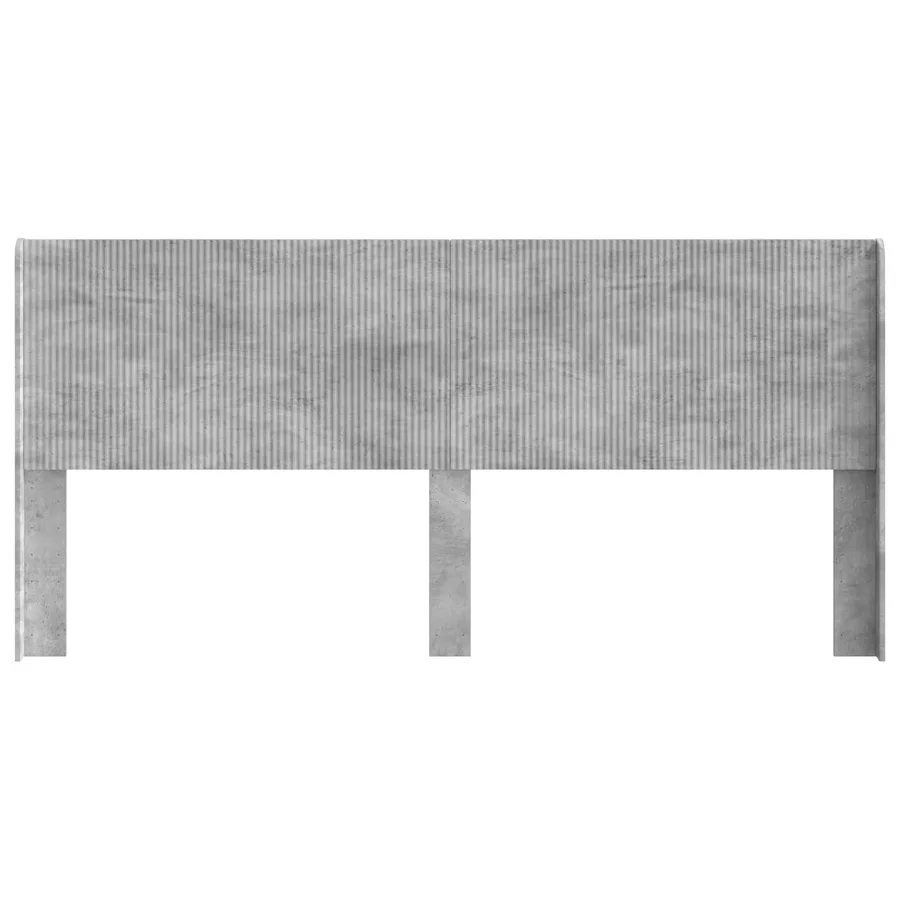 Tête de lit Gris béton Bois d'ingénierie - 4