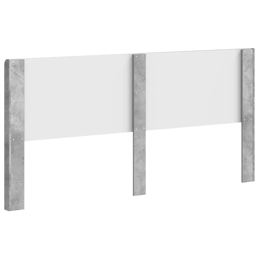 Tête de lit Gris béton Bois d'ingénierie - 6