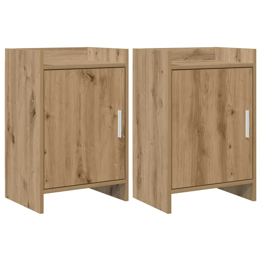 Tables de chevet 2 pc Chêne artisanal 40 x 30 x 60 cm