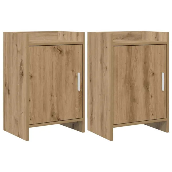 Tables de chevet 2 pc Chêne artisanal 40 x 30 x 60 cm
