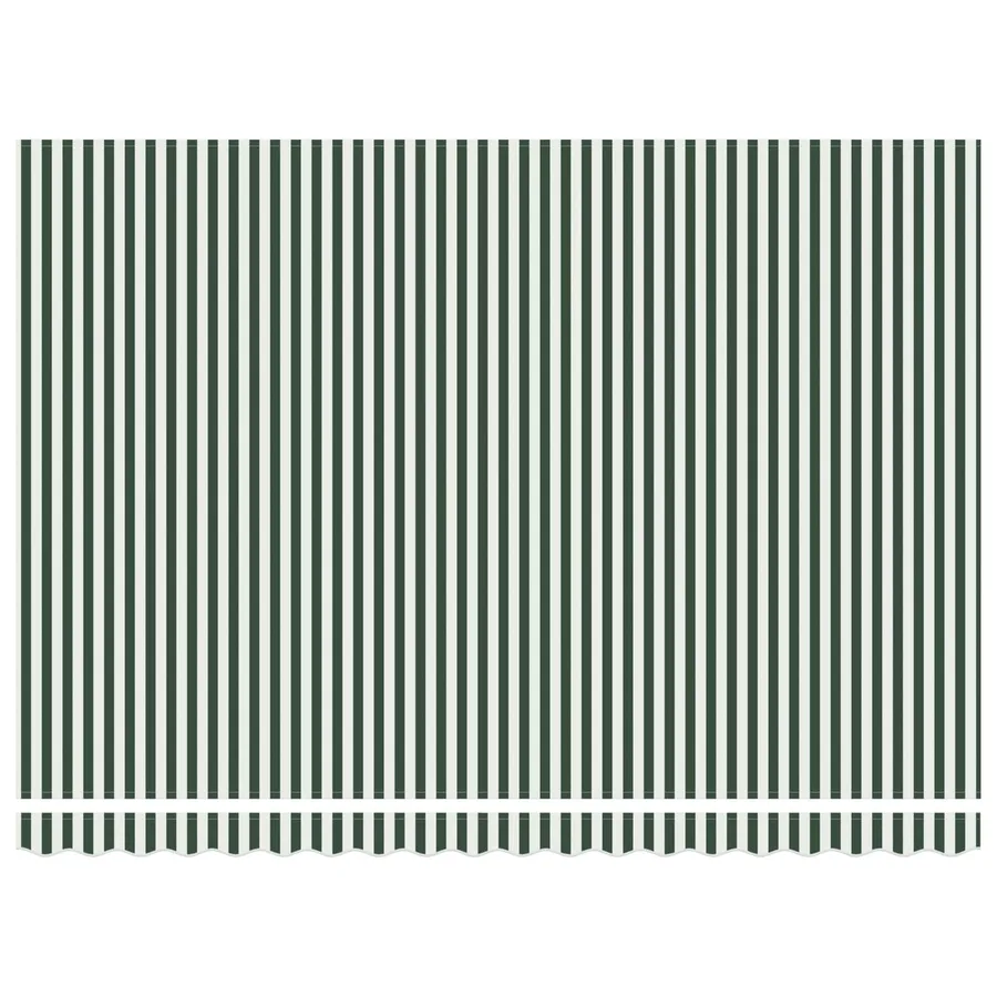 Auvent rétractable Vert et blanc 4 x 2 m - 6