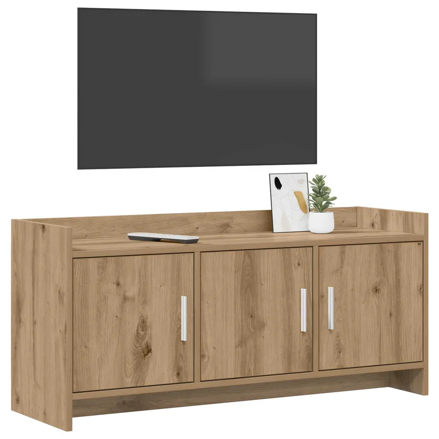 Meuble TV 102 x 33 x 47 cm Chêne artisanal Bois d'ingénierie - 3