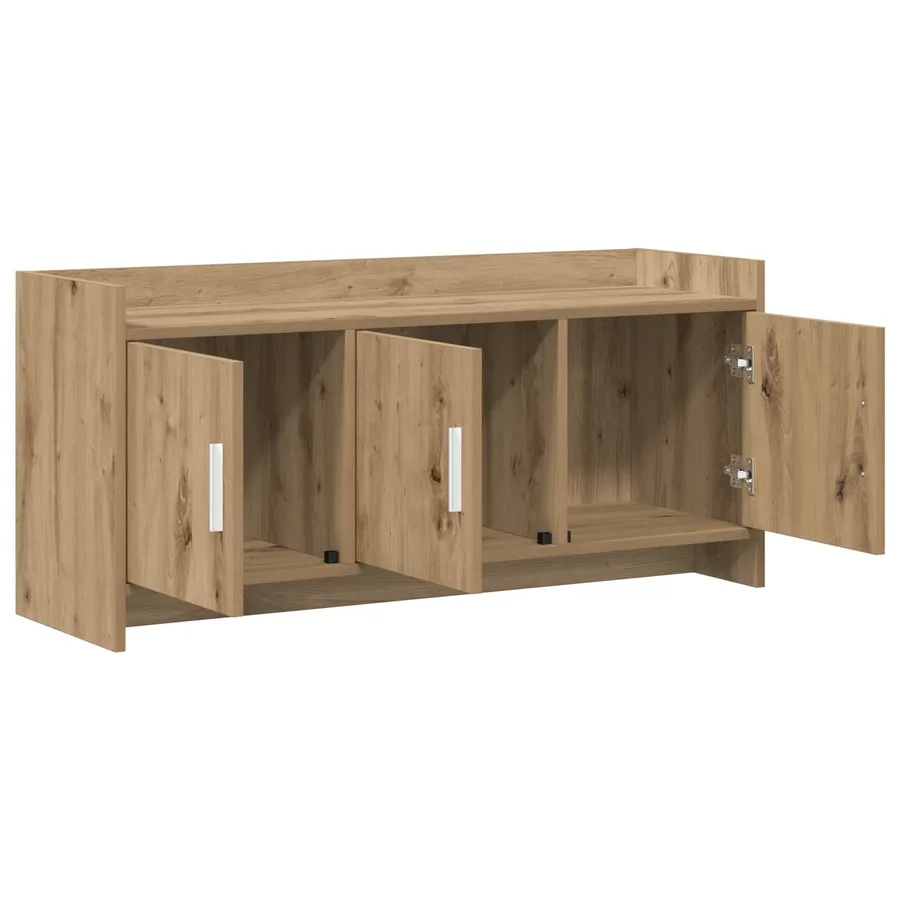Meuble TV 102 x 33 x 47 cm Chêne artisanal Bois d'ingénierie - 4