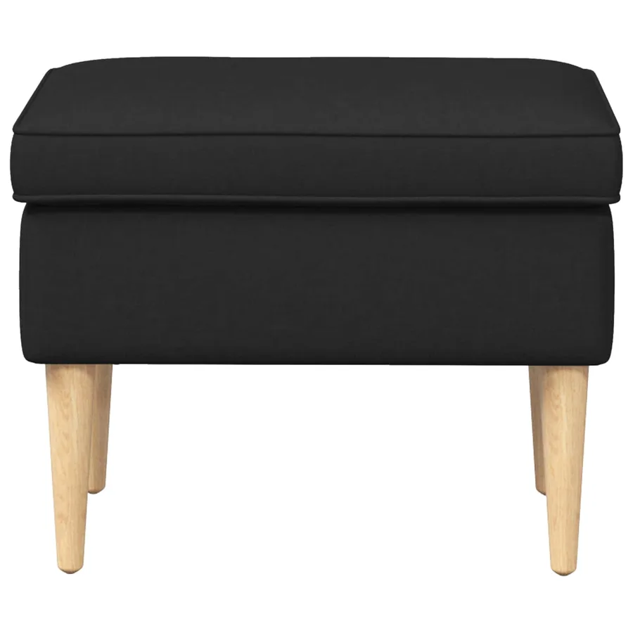 Pouf Noir 55 x 35 x 41 cm - 3