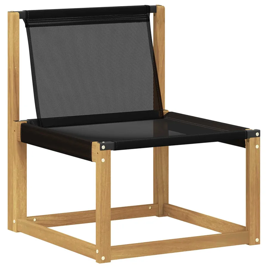 Ensemble de canapés d'extérieur 9 pcs Blanc et noir - 3