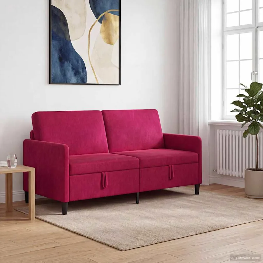 Sofa avec rangement Bordeaux 172 x 78 x 87 cm Polyester