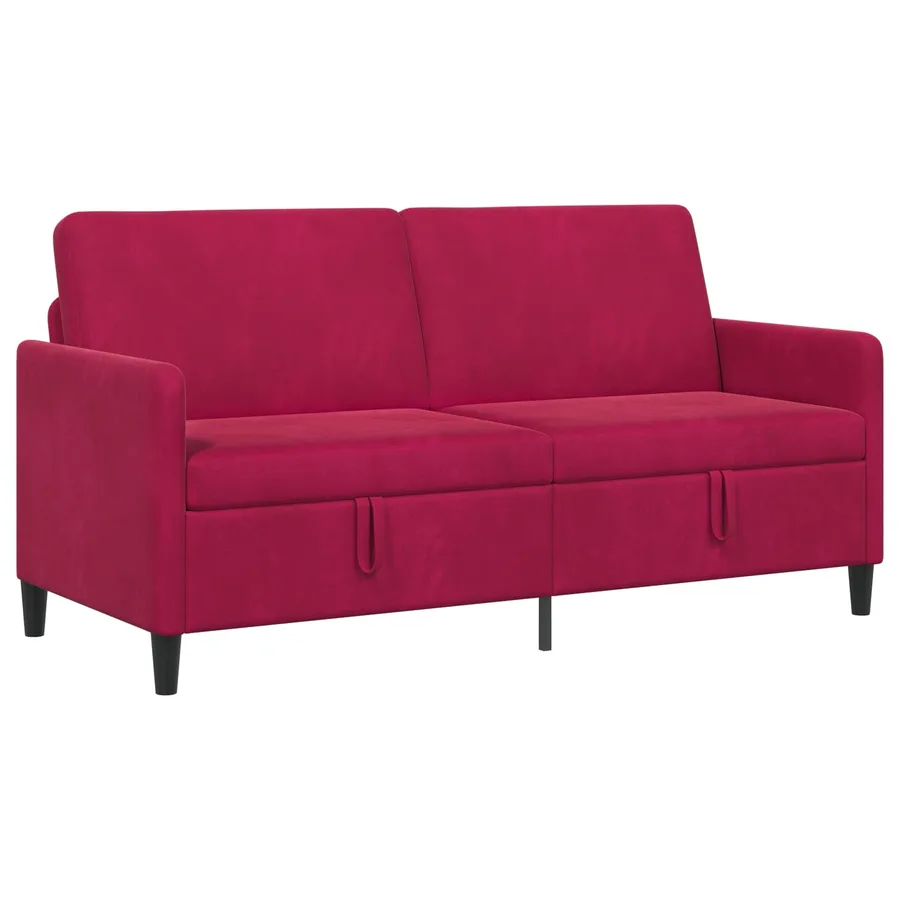 Sofa avec rangement Bordeaux 172 x 78 x 87 cm Polyester - 2