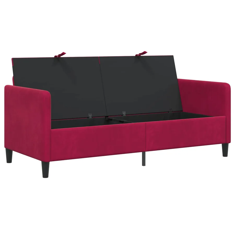 Sofa avec rangement Bordeaux 172 x 78 x 87 cm Polyester - 4
