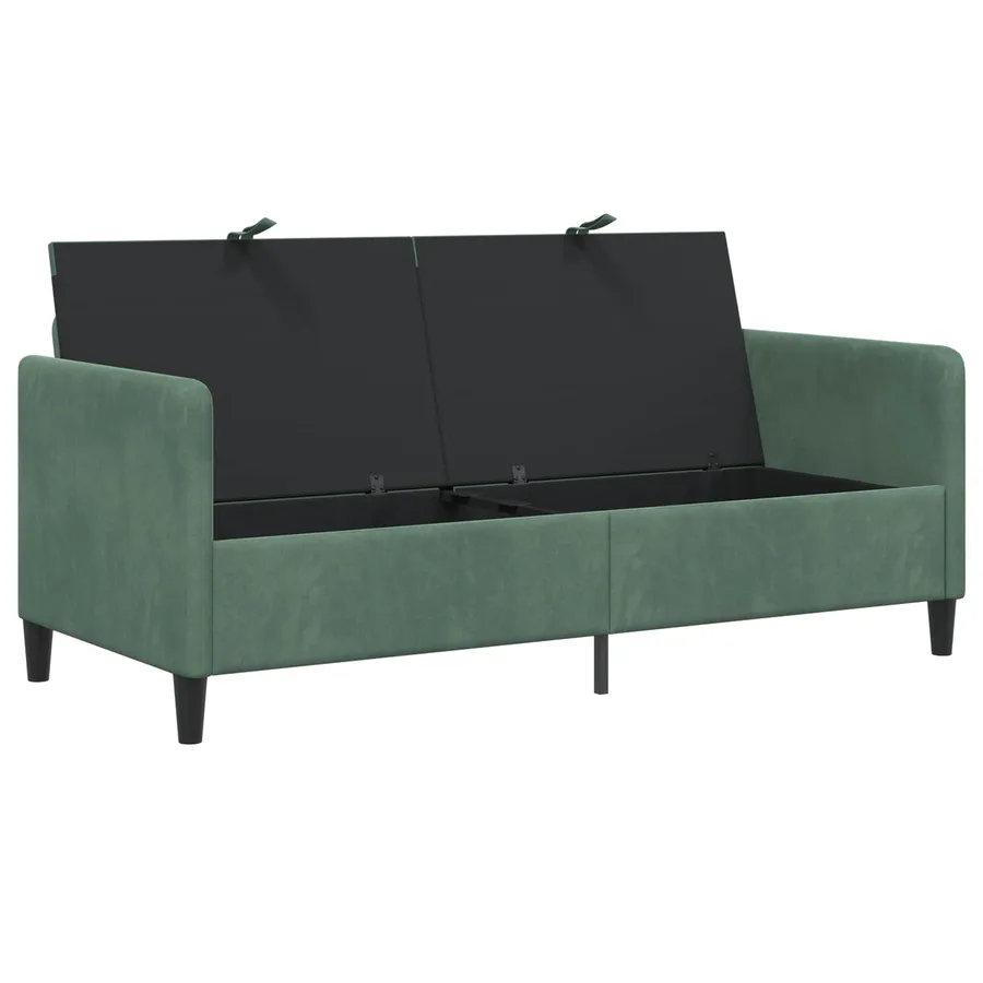 Sofa avec rangement Vert Mer 172 x 78 x 87 cm Polyester - 4